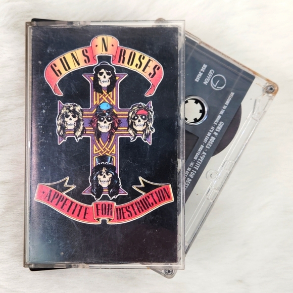 Guns 'N Roses Appetite For Destruction (1987) Long Inlay (M5G24148) Cassette - Picture 15 of 15